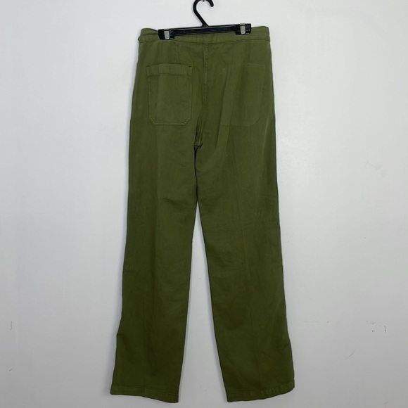𝅺CURRENT Elliot khaki straight leg linen blend pants - Picture 7 of 9